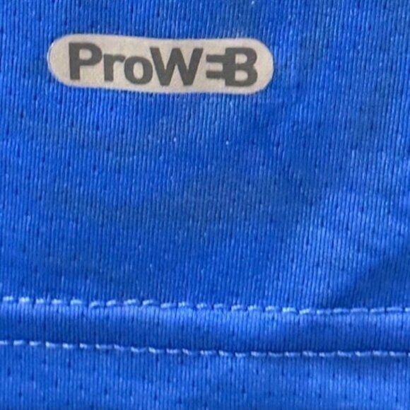 Spyder Shirt Men's Mock Neck Long Sleeve Active Pro Web Blue Stretch Large NWT - Picture 13 of 16